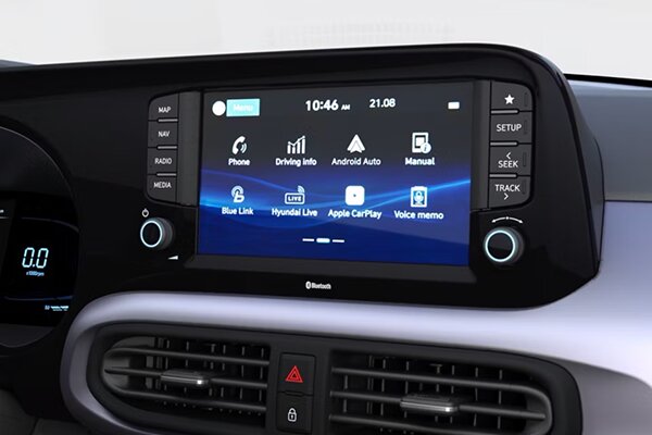 8-inch touchscreen met Apple CarPlay Hyundai i10 2024