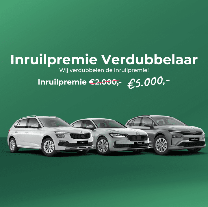 Inruilpremie verdubbelaar skoda mobiel
