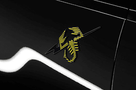 abarth 500e - nieuwe badge