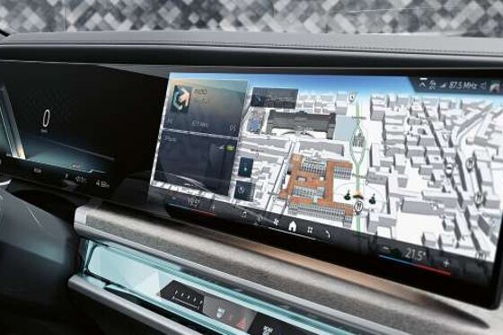 bmw i7 -digitale hoogstandjes
