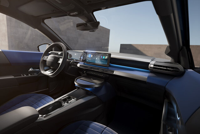 Interieur en dashboard van nieuwe Lancia Ypsilon Electric