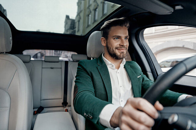 MKB'er achter het stuur van een zakelijk auto