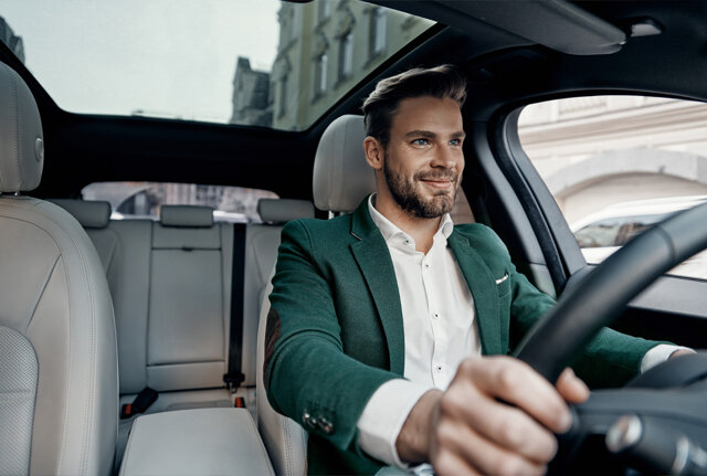 MKB'er achter het stuur van een zakelijk auto