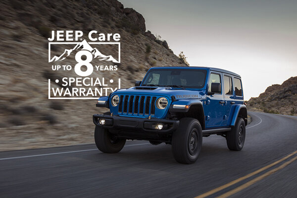 8 jaar garantie Jeep