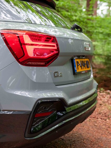 2022 Audi Q2 achterkant close bos